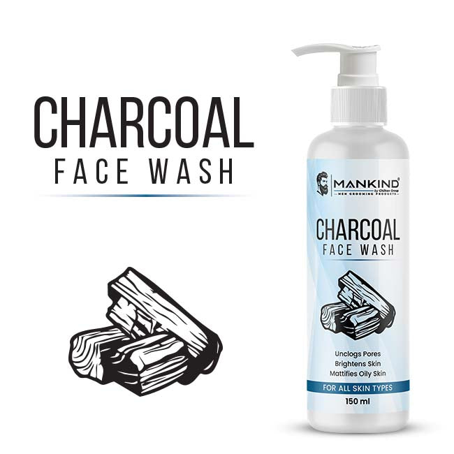 Charcoal Face Wash for Men — Deep Pore Detox
