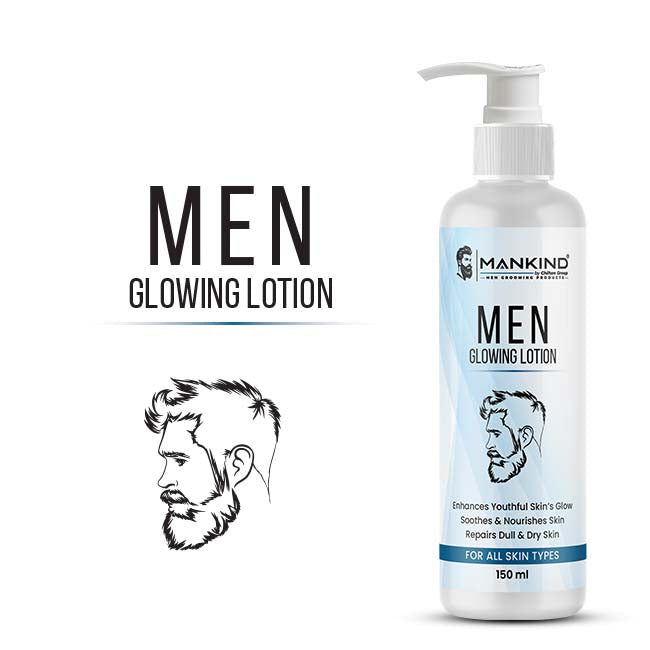 Men Glowing Lotion — Non-Greasy Body Moisturizer