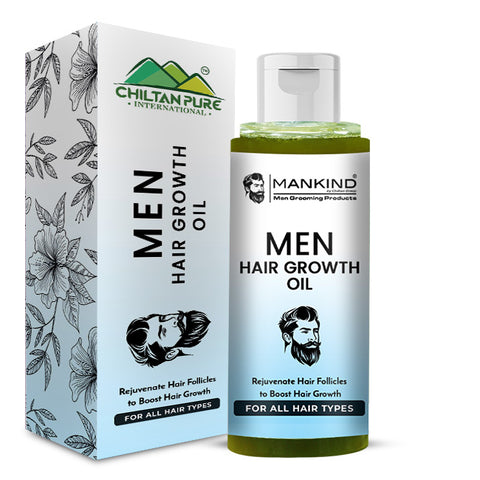 Men Hair Growth Oil – Encourages Scalp Circulation, Repair Hair Damage, Rejuvenate Hair Follicles to Boost Hair Growth