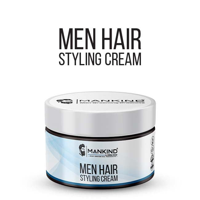 Men Hair Styling Cream — Natural Hold & Glossy Shine