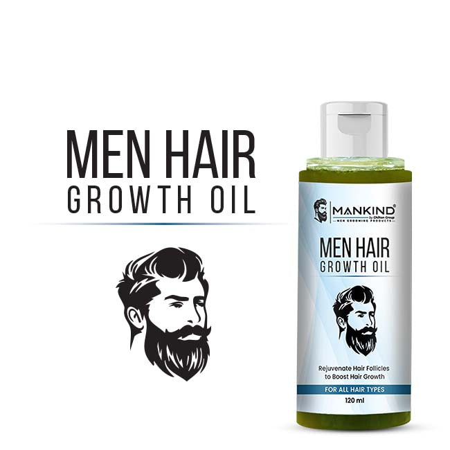 Men Hair Growth Oil — 6-Oil Blend with Castor & Biotin