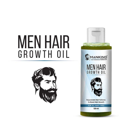 Men Hair Growth Oil — 6-Oil Blend with Castor & Biotin