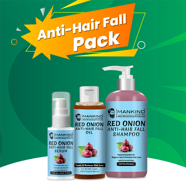 Red Onion Anti Hair Fall Pack - Prevents Hair Fall, Promotes Hair Regrowth & Strengthen Hair