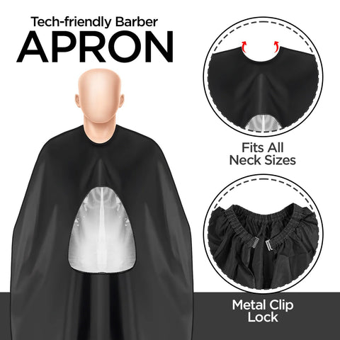 Black Apron - with a Mobile-Friendly Transparent Window