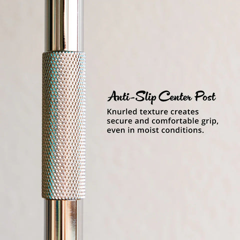 Safety Razor and Brush Stand - Polished Chrome