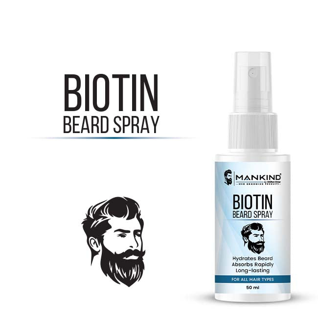 Biotin Beard Spray — Hydrates & Tames Frizz