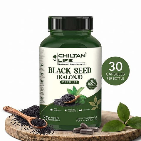 Mankind Black Seed Capsule 30 tablets bottle front