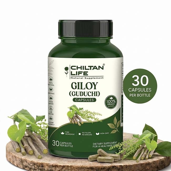 Mankind Giloy Capsules 500mg bottle with 30 tablets