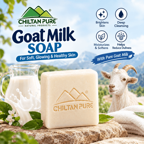 Goat Milk Soap Bar 110g for Soft, Smooth and Glowing Skin - ChiltanPure