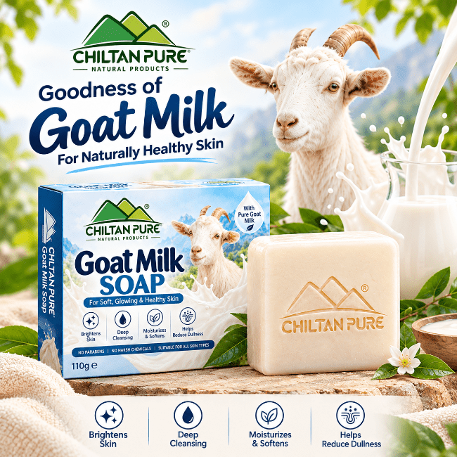 Goat Milk Soap Bar 110g for Soft, Smooth and Glowing Skin - ChiltanPure
