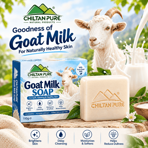 Goat Milk Soap Bar 110g for Soft, Smooth and Glowing Skin - ChiltanPure