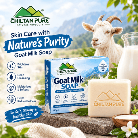 Goat Milk Soap Bar 110g for Soft, Smooth and Glowing Skin - ChiltanPure