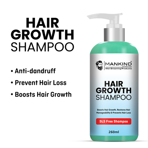 Men Hair Growth Shampoo – Boosts Hair Growth, Restores Hair Manageability, Prevents Hair Loss, Fix Oily & Greasy Hair