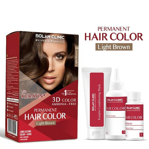 Light Brown Hair Colour / Dye / Ammonia free hair Colour Dye - ChiltanPure