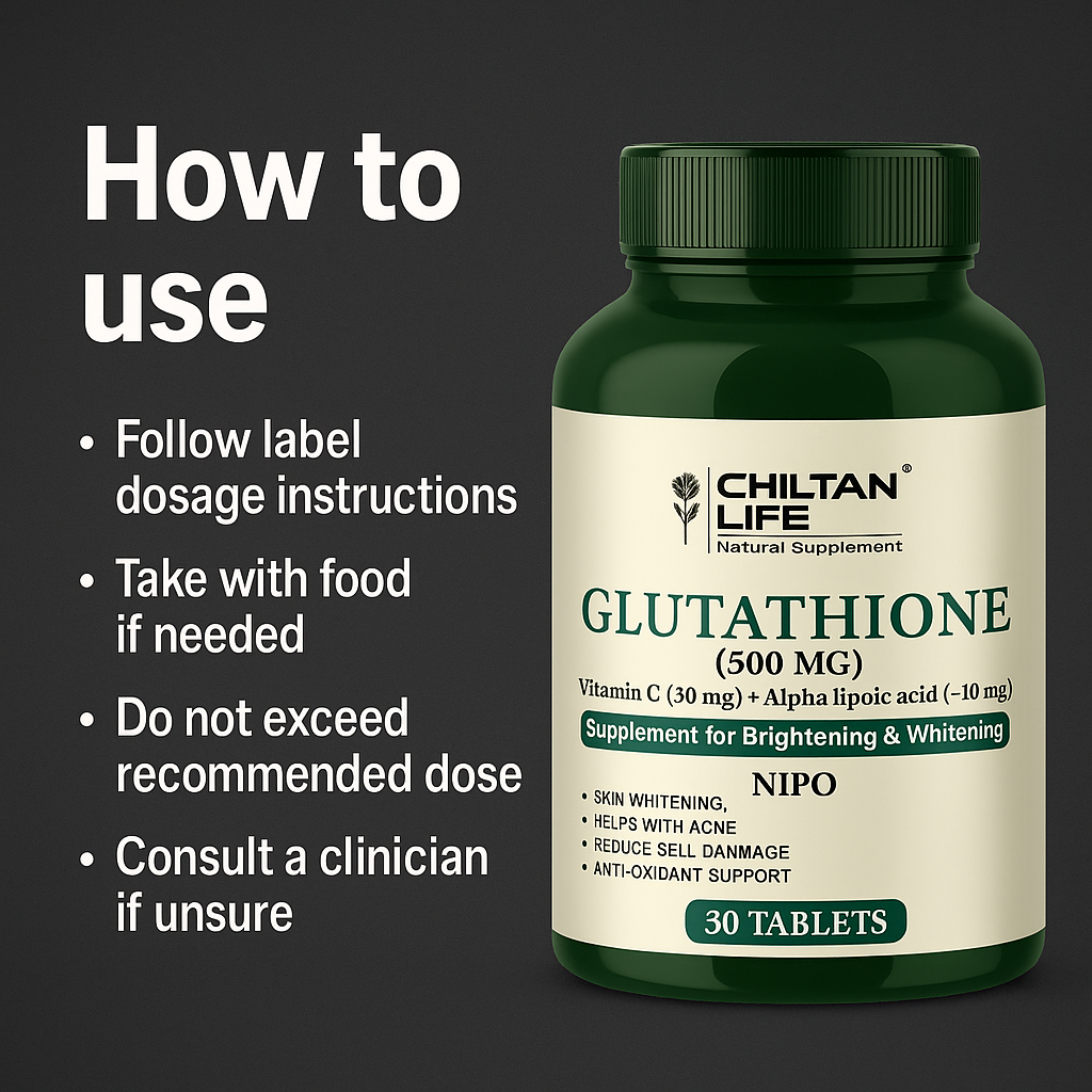Mankind Glutathione how to use guidance