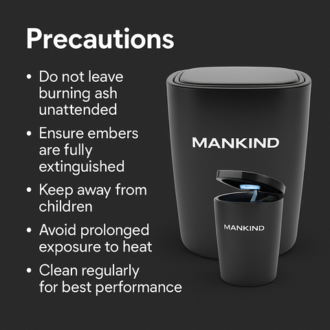 Mankind car ashtray closed with vent clip visible