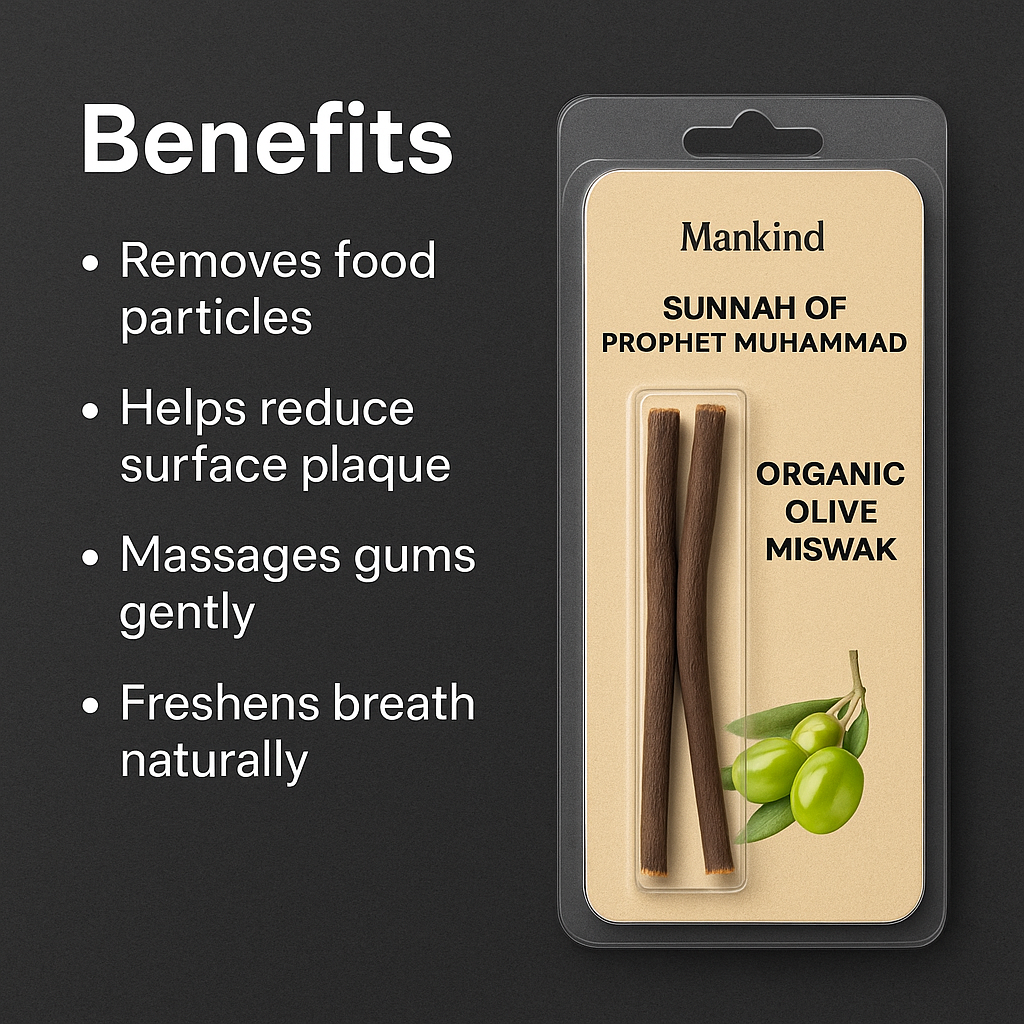 Mankind Organic Olive Miswak benefits overview