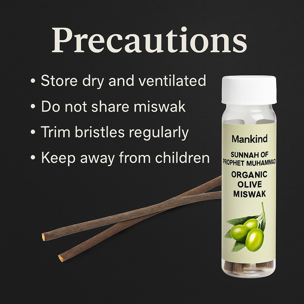 Mankind miswak storage and care guidance