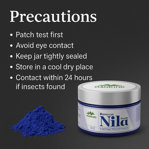 Mankind Moroccan Nila Powder storage and precautions