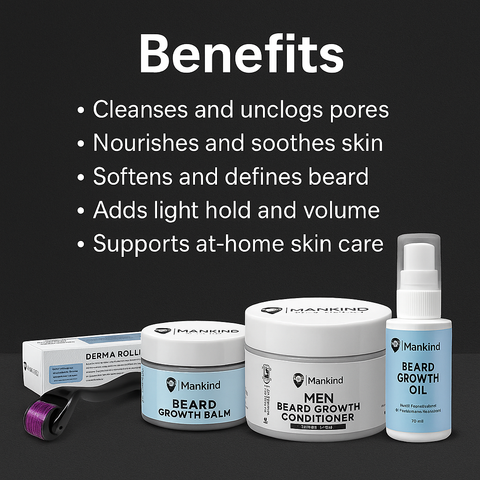 Mankind Beard Growth Kit key benefits