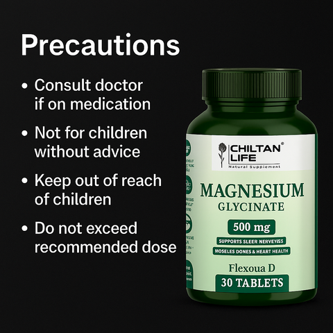 Mankind Magnesium Glycinate precautions