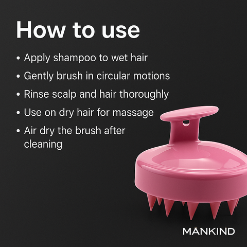 Mankind scalp brush how to use steps