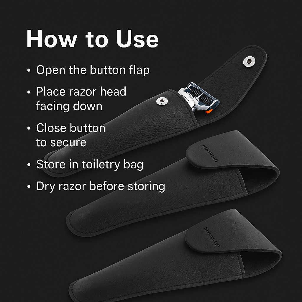 Mankind travel razor case how to use