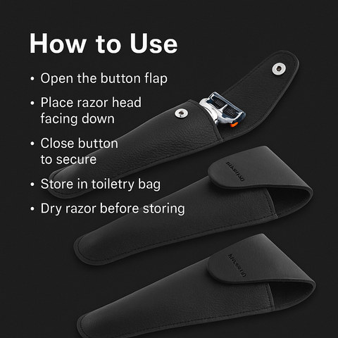 Mankind travel razor case how to use