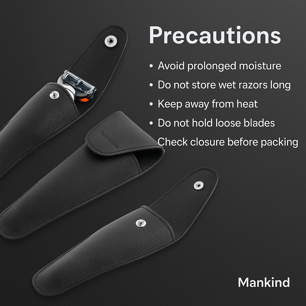 Mankind travel razor case precautions