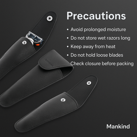 Mankind travel razor case precautions