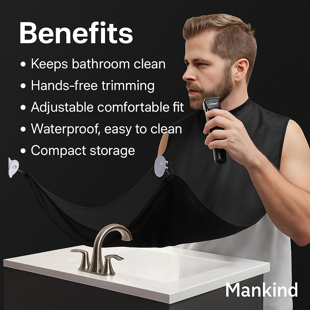 Mankind beard trimming apron benefits