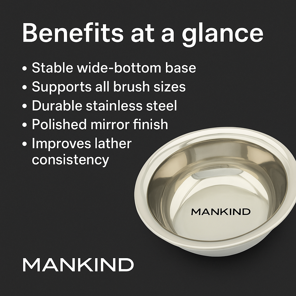 Mankind shaving bowl key benefits