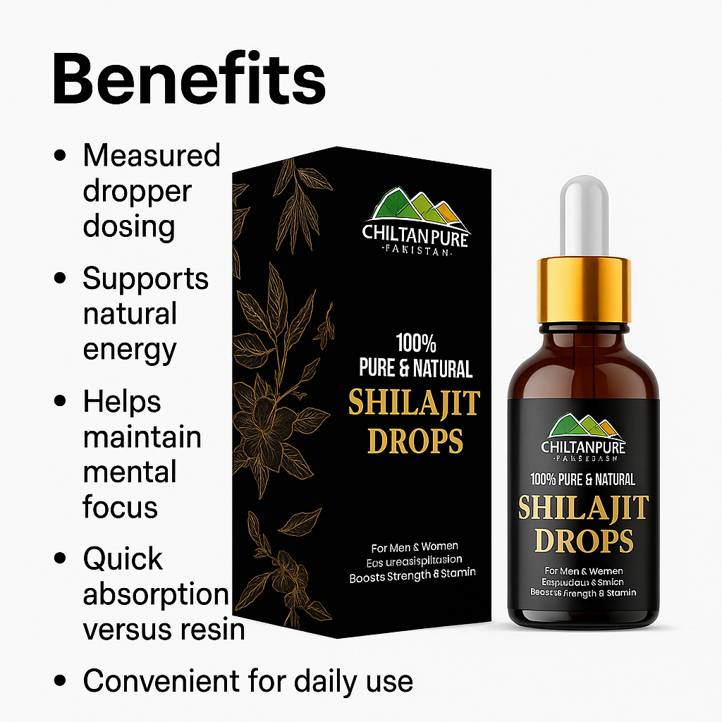 Mankind Shilajit Drops - key benefits