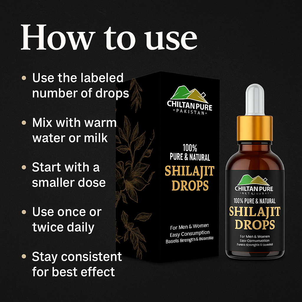 Mankind Shilajit Drops - dropper and instructions