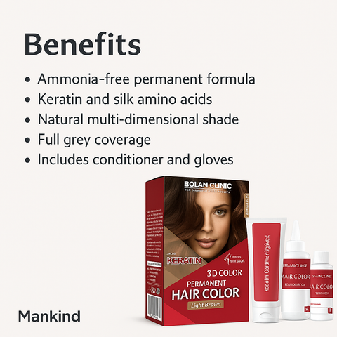 Mankind light brown hair colour benefits