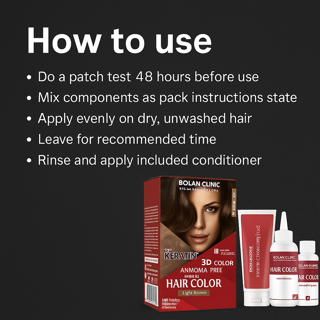 Mankind light brown hair colour how to use