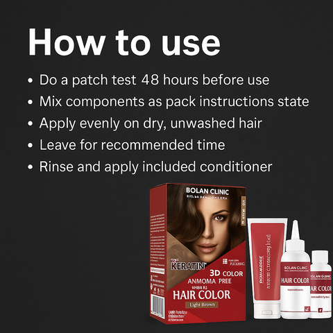 Mankind light brown hair colour how to use