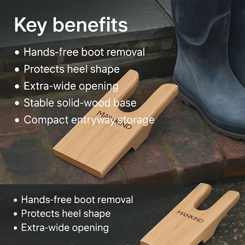 Mankind wooden boot jack key benefits