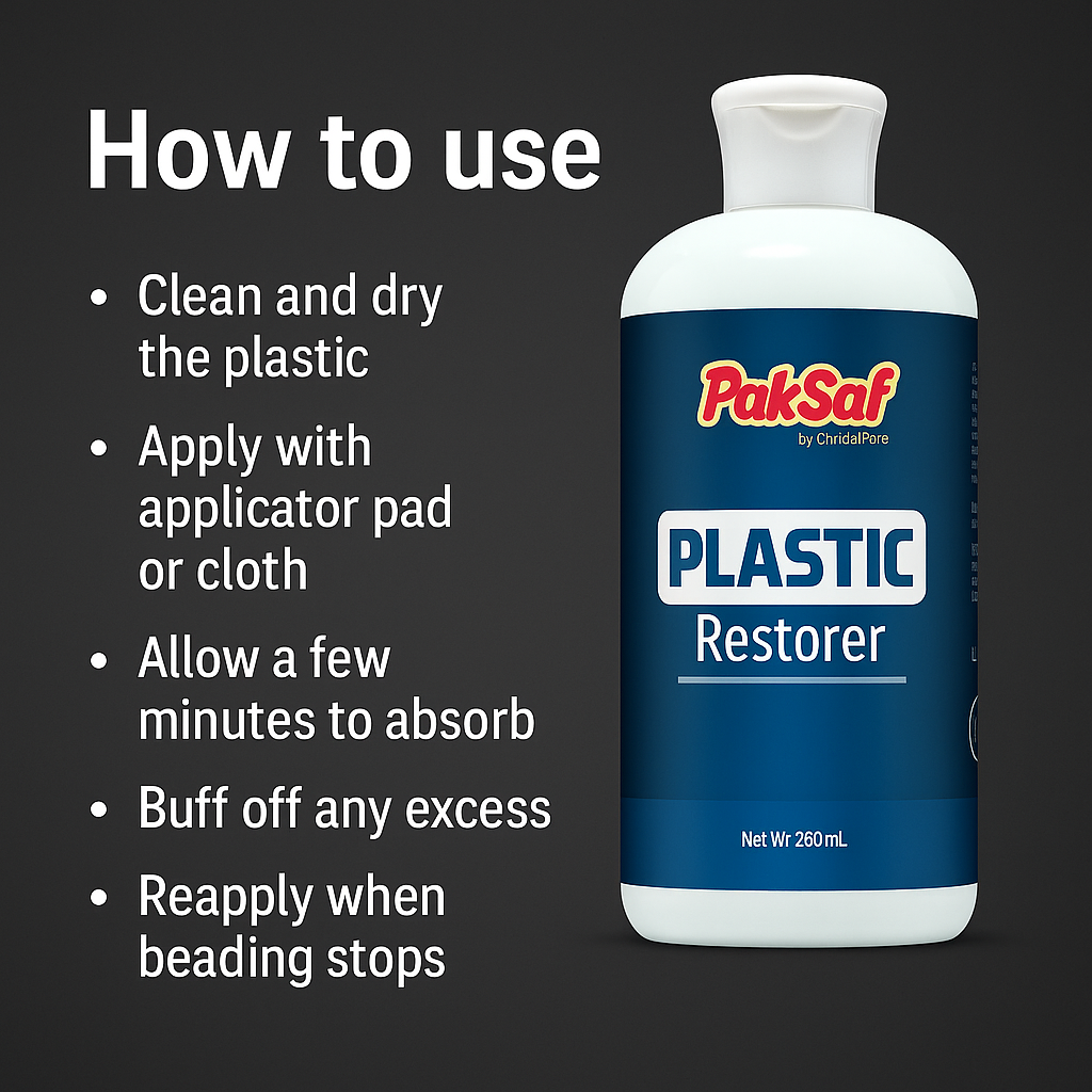 Mankind plastic restorer application steps