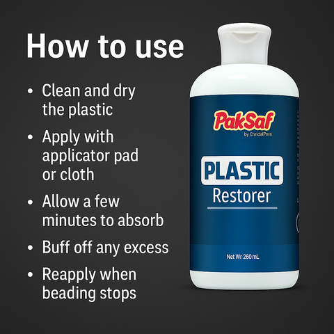 Mankind plastic restorer application steps