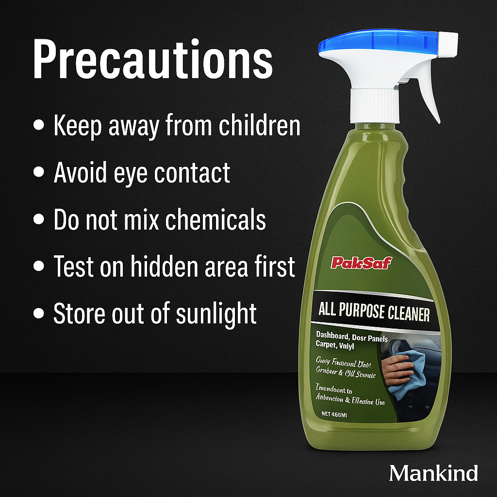 Mankind all-purpose cleaner safety precautions