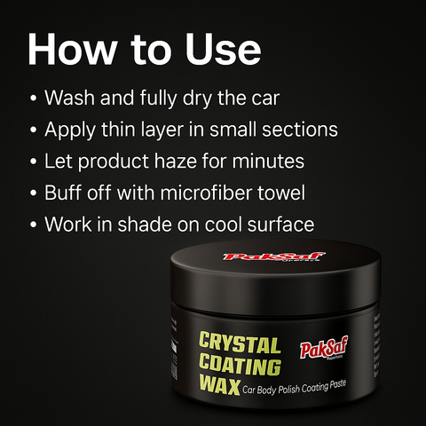 Mankind crystal coating wax application steps