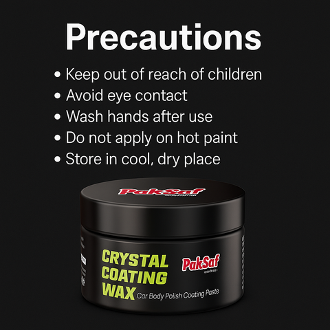 Mankind crystal coating wax safety precautions