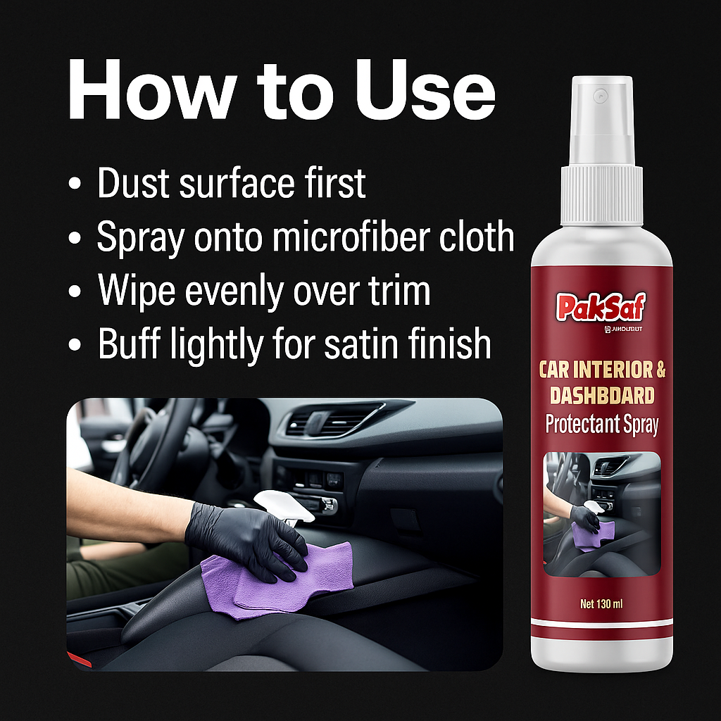 Mankind car interior spray application steps