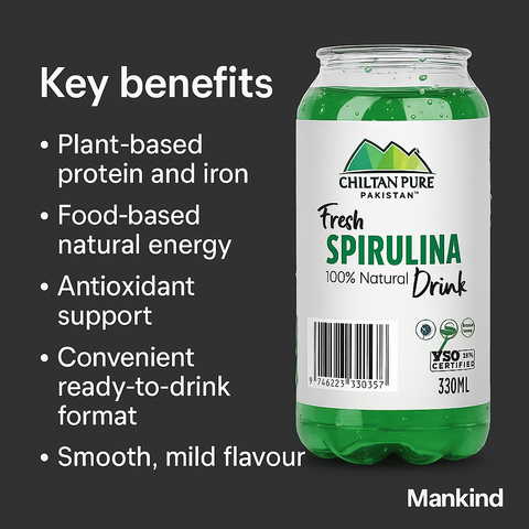 Mankind Spirulina Drink benefits