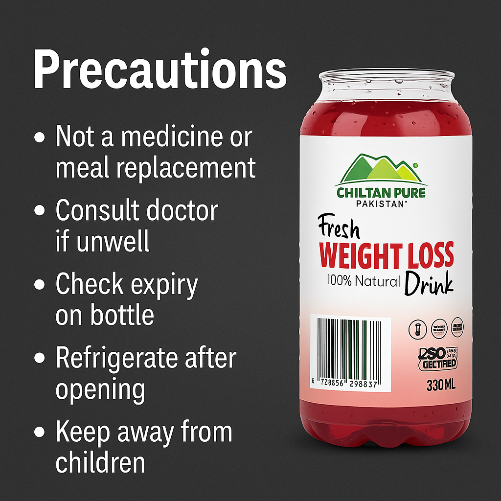 Precautions for Mankind Weight Loss Drink