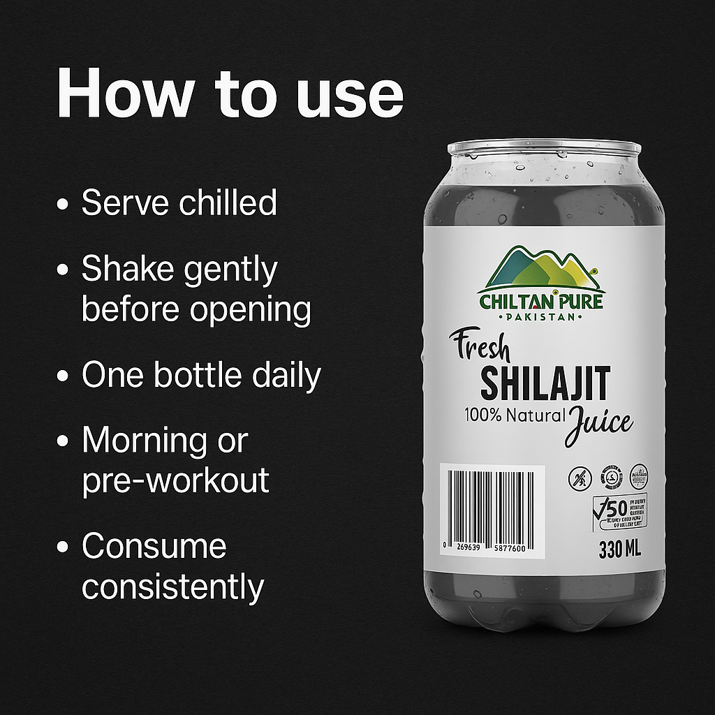 Mankind Shilajit Energy Drink how to use steps