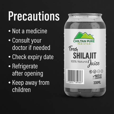 Mankind Shilajit Energy Drink precautions