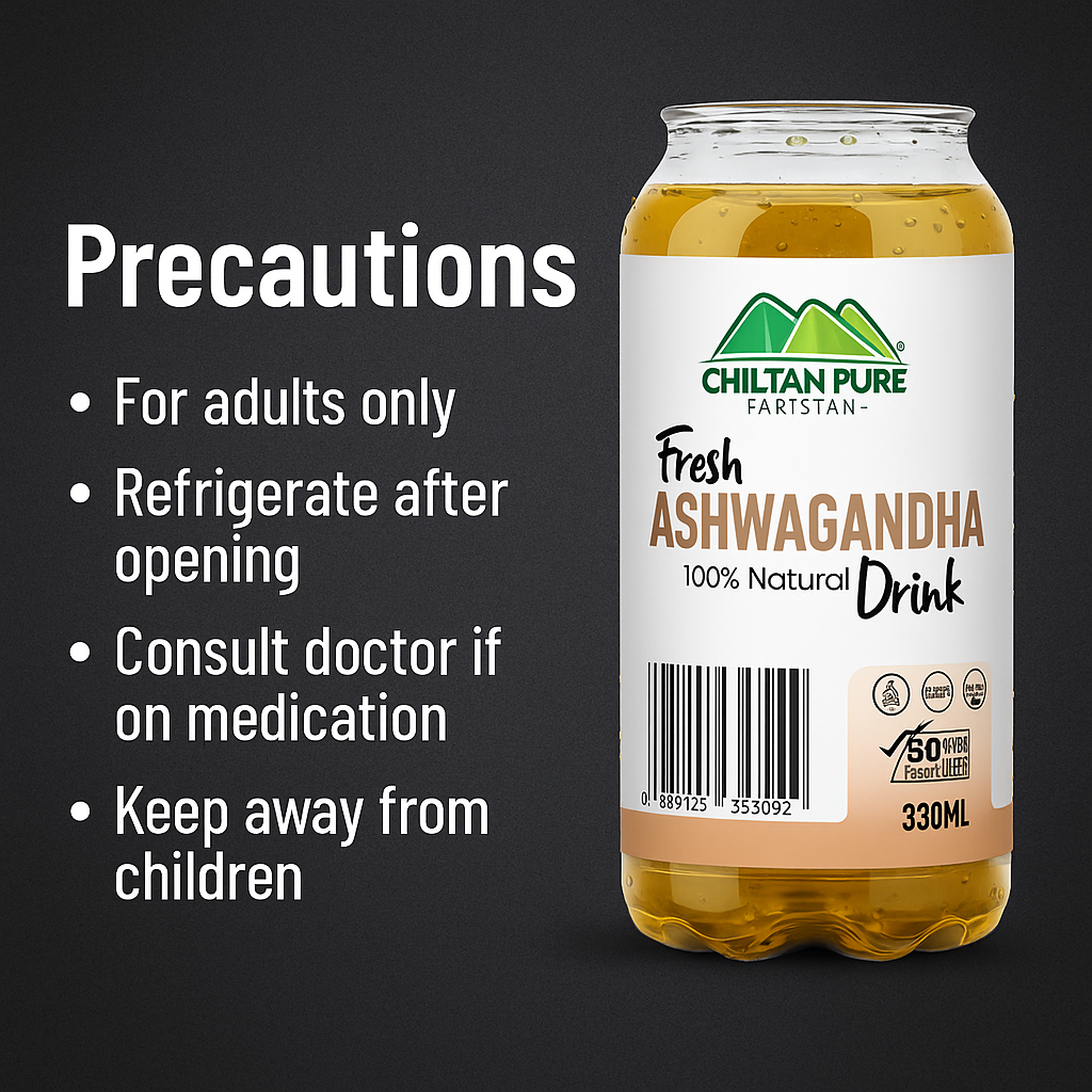 Mankind Ashwagandha Juice precautions