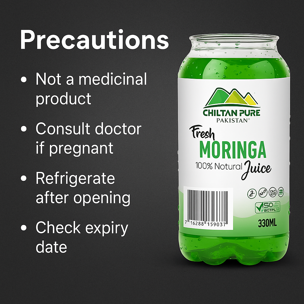 Mankind Moringa Juice precautions